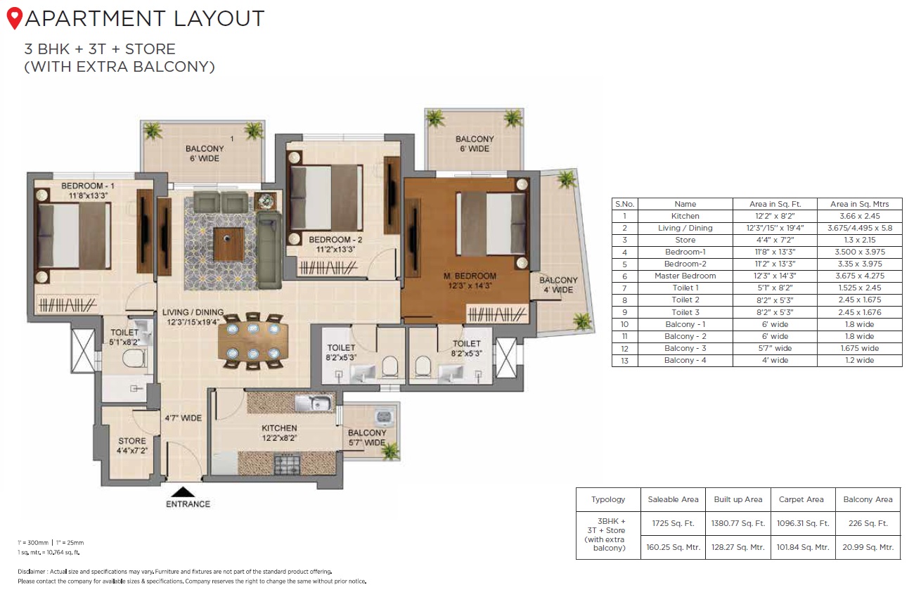 2BHK Floor Plan Hero Homes